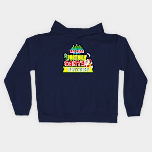 Be nice to the Postman Santa is watching gift idea Kids Hoodie